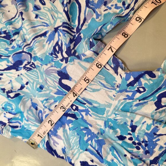 Lilly Pulitzer Blouse Womens Elephant Lula Ruffle Sleeve Top Resort Tropical - Picture 11 of 16